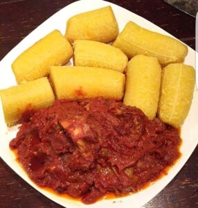 plaintain and stew